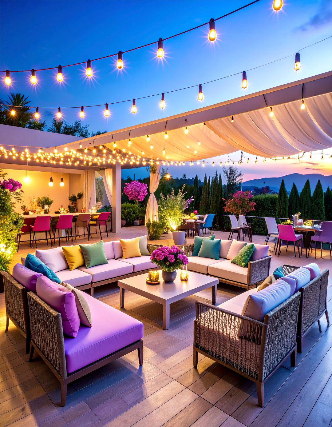 Festive Celebration Terrace - 25 Outdoor Decor Ideas