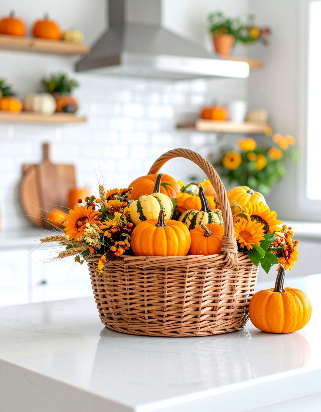 Festive Seasonal Switchable Kitchen Island Centerpiece - 25 Kitchen Island Centerpiece Ideas