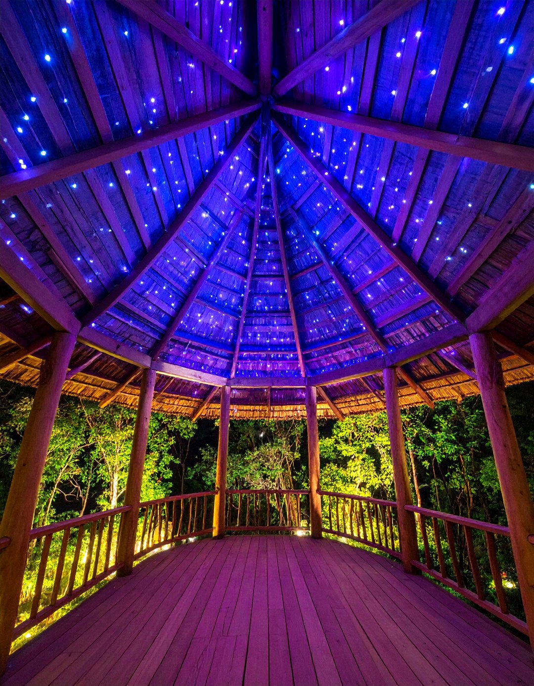 Fiber Optic Starlight Ceiling - 25 Gazebo Lighting Ideas