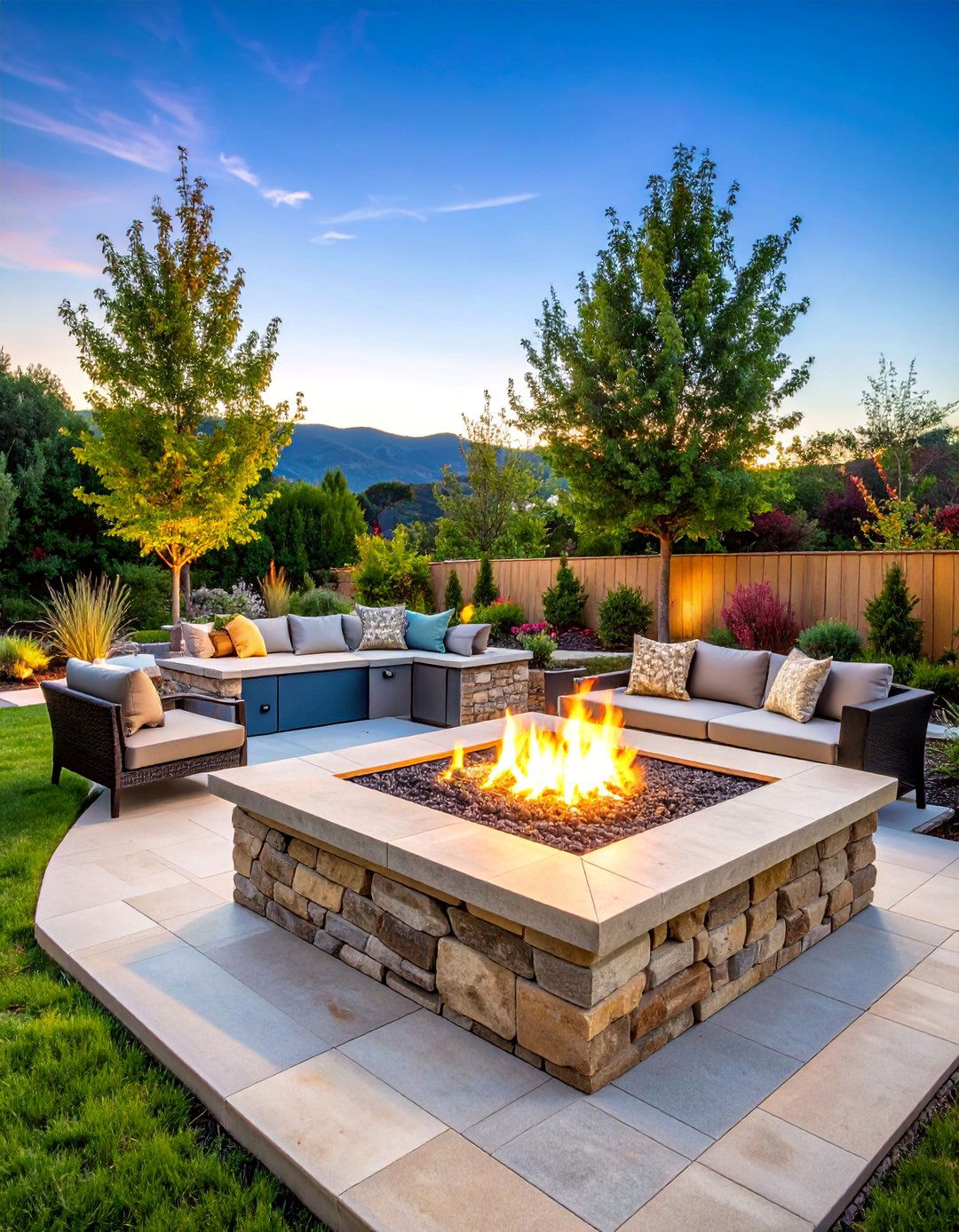 Fire Pit BBQ Island Combination - 25 Bbq Island Ideas