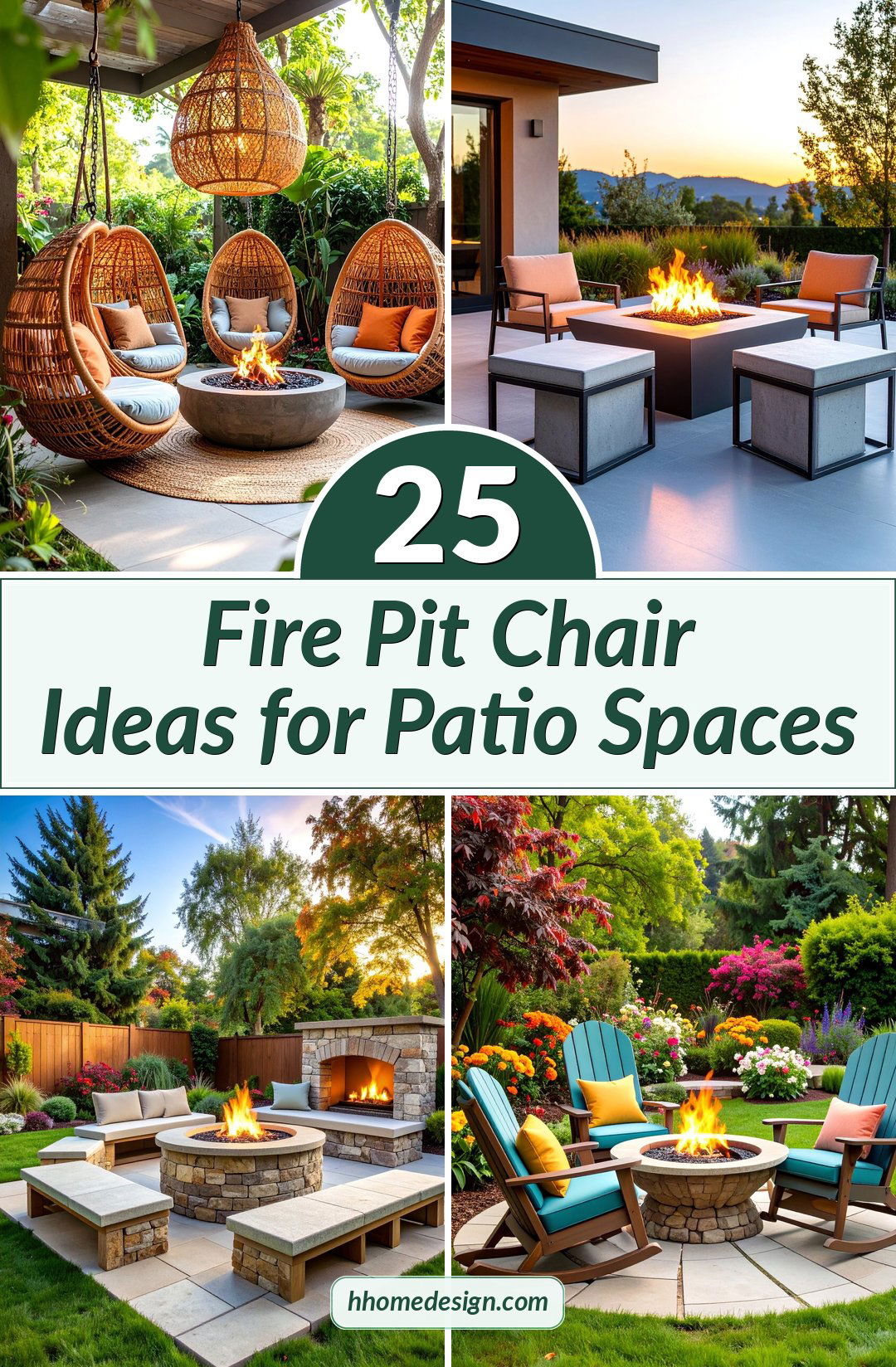 25 Fire Pit Chair Ideas for Patio Spaces