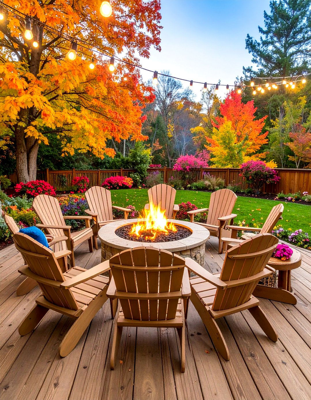 Fire Pit Gathering Circle - 25 Deck Furniture Ideas