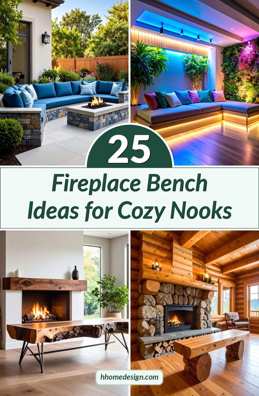 25 Fireplace Bench Ideas for Cozy Nooks