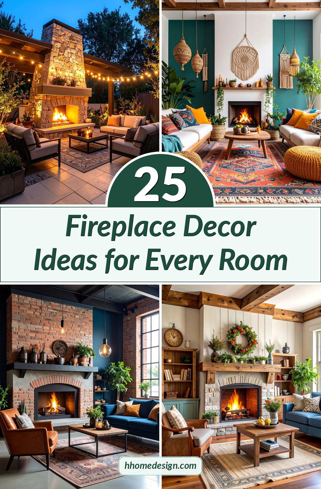 25 Fireplace Decor Ideas for Every Room