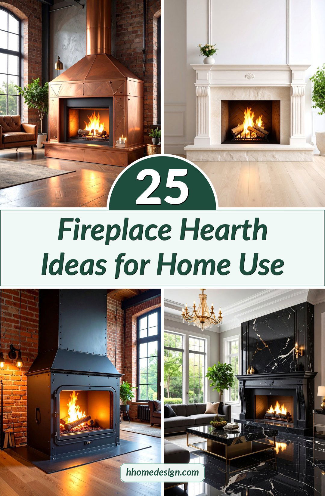 25 Fireplace Hearth Ideas for Home Use