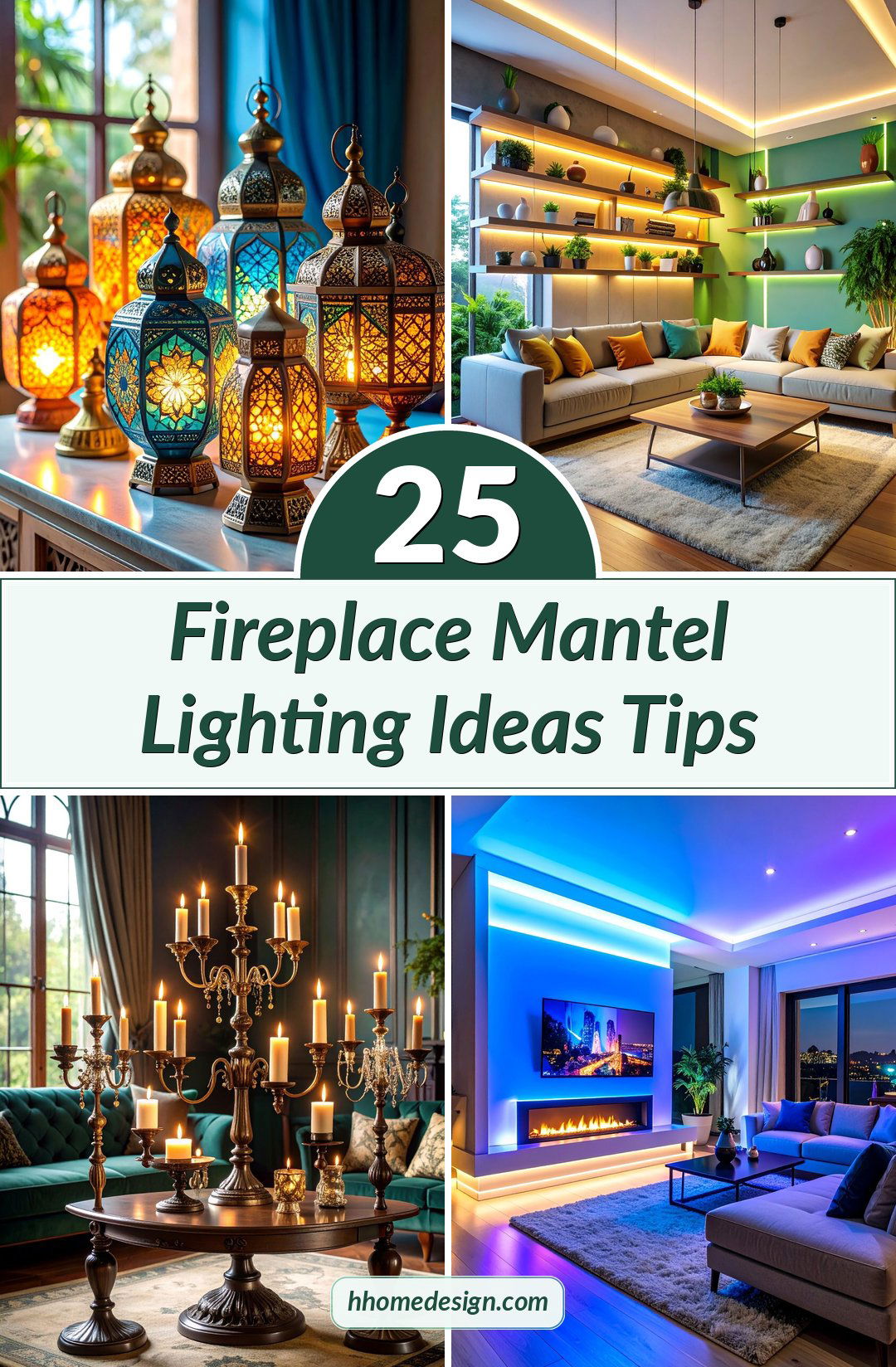 25 Fireplace Mantel Lighting Ideas Tips