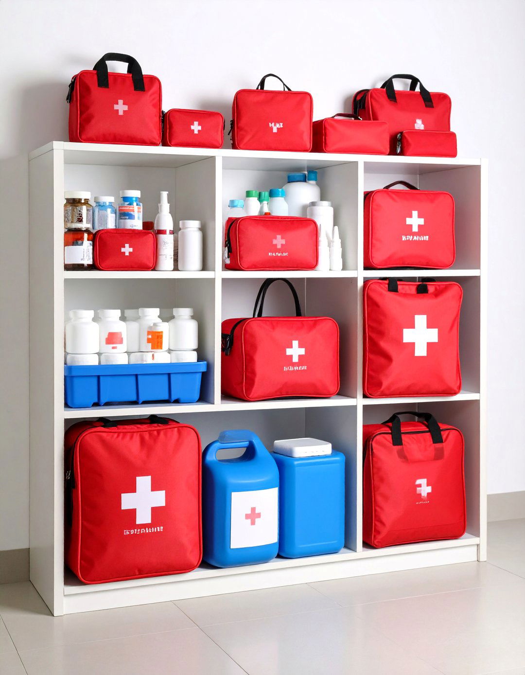 First Aid Medicine Storage Kit with Categories - 25 Medicine Storage Ideas