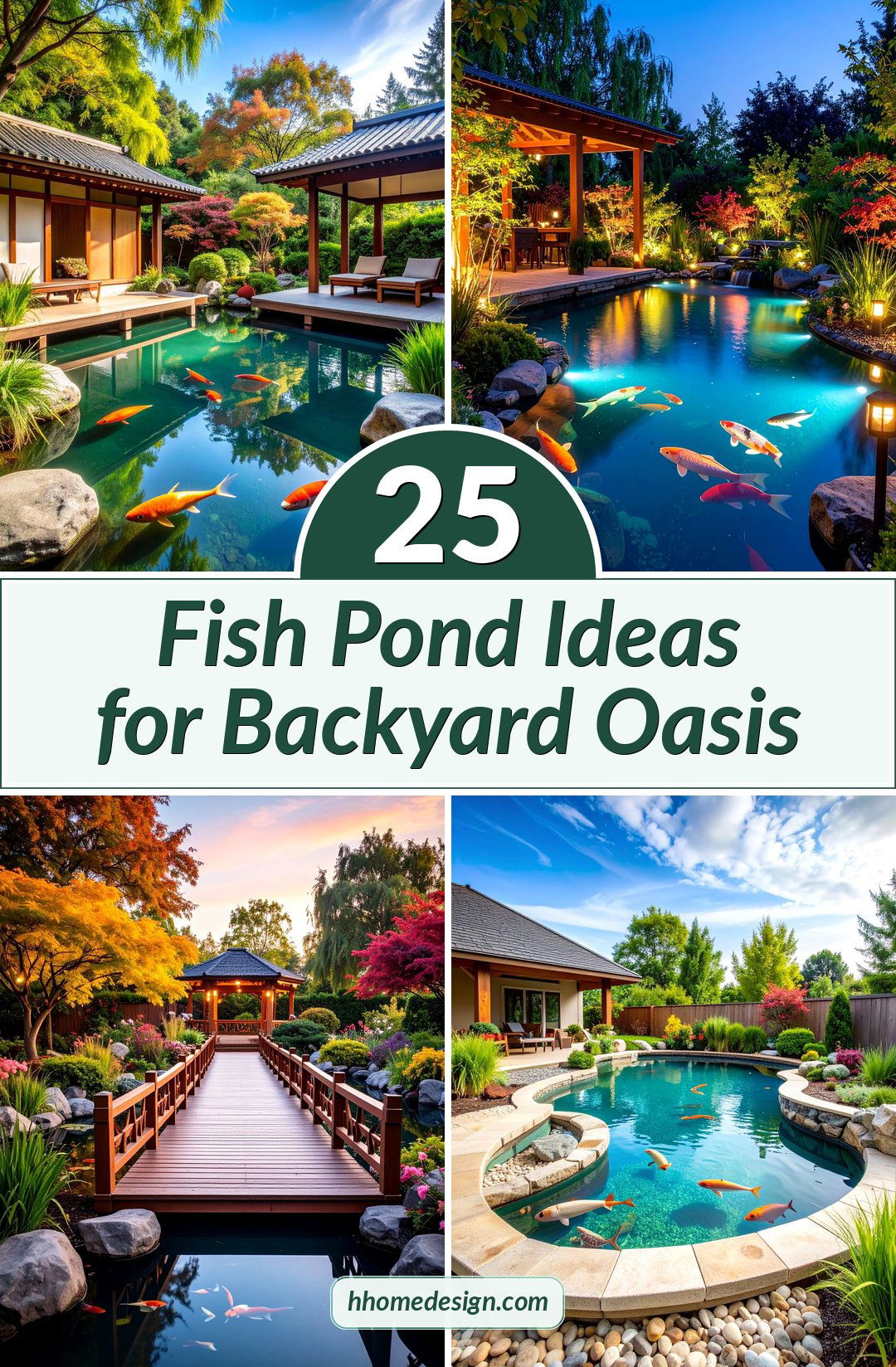 25 Fish Pond Ideas for Backyard Oasis