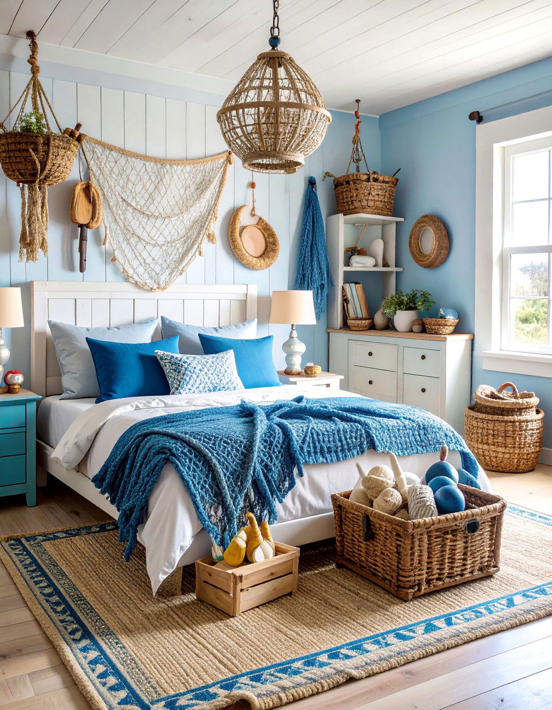 Fishing Village Heritage Bedroom - 25 Beach Themed Bedroom Ideas