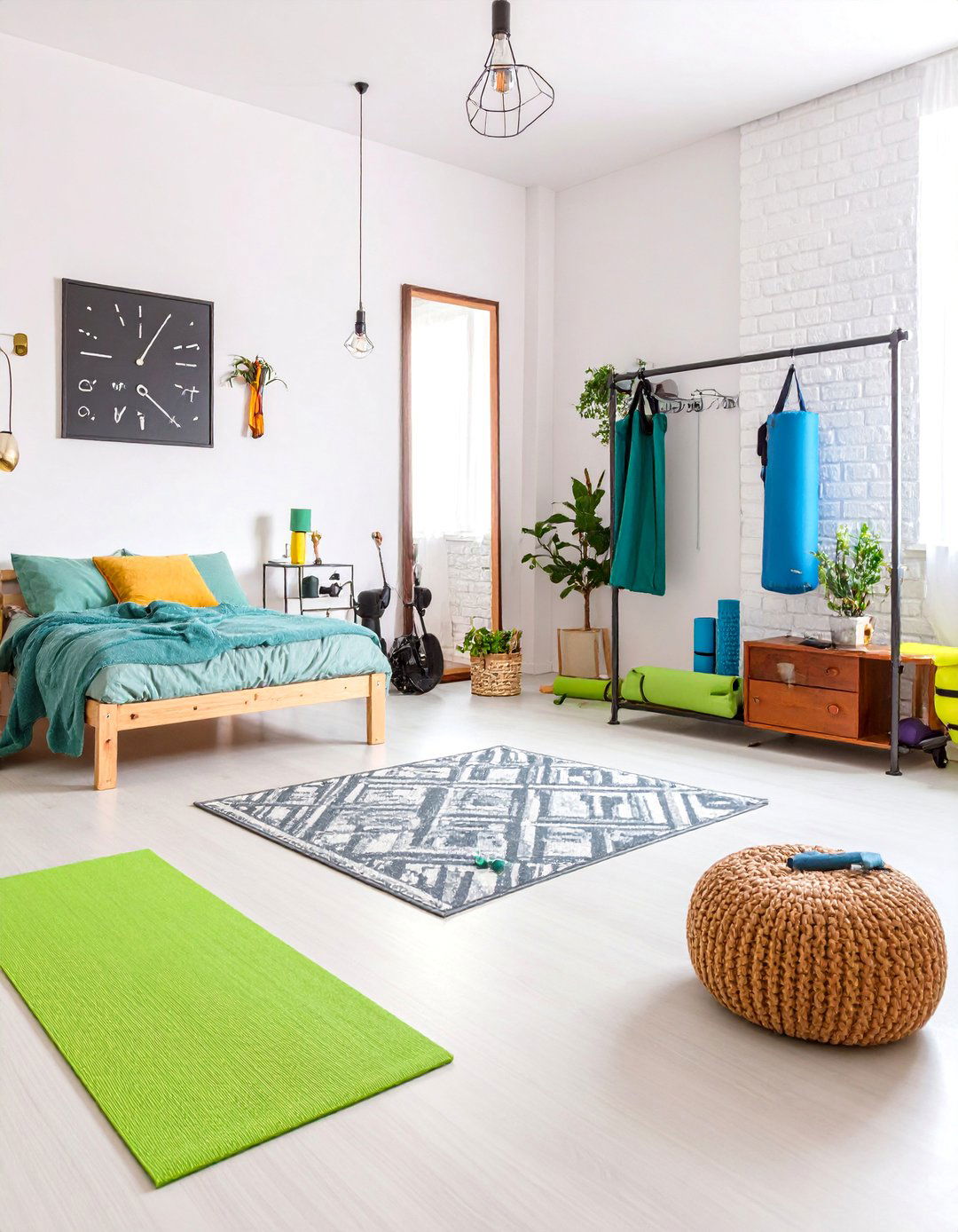 Fitness Enthusiast Dorm Room Setup - 25 Dorm Room Decorating Ideas