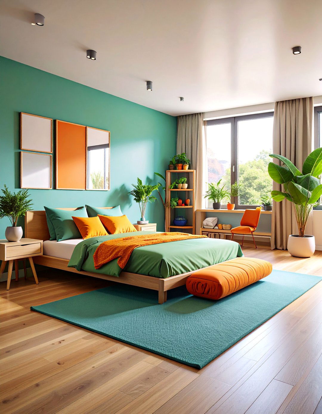 Fitness Focused Student Bedroom with Wellness Integration - 25 Student Bedroom Design Ideas