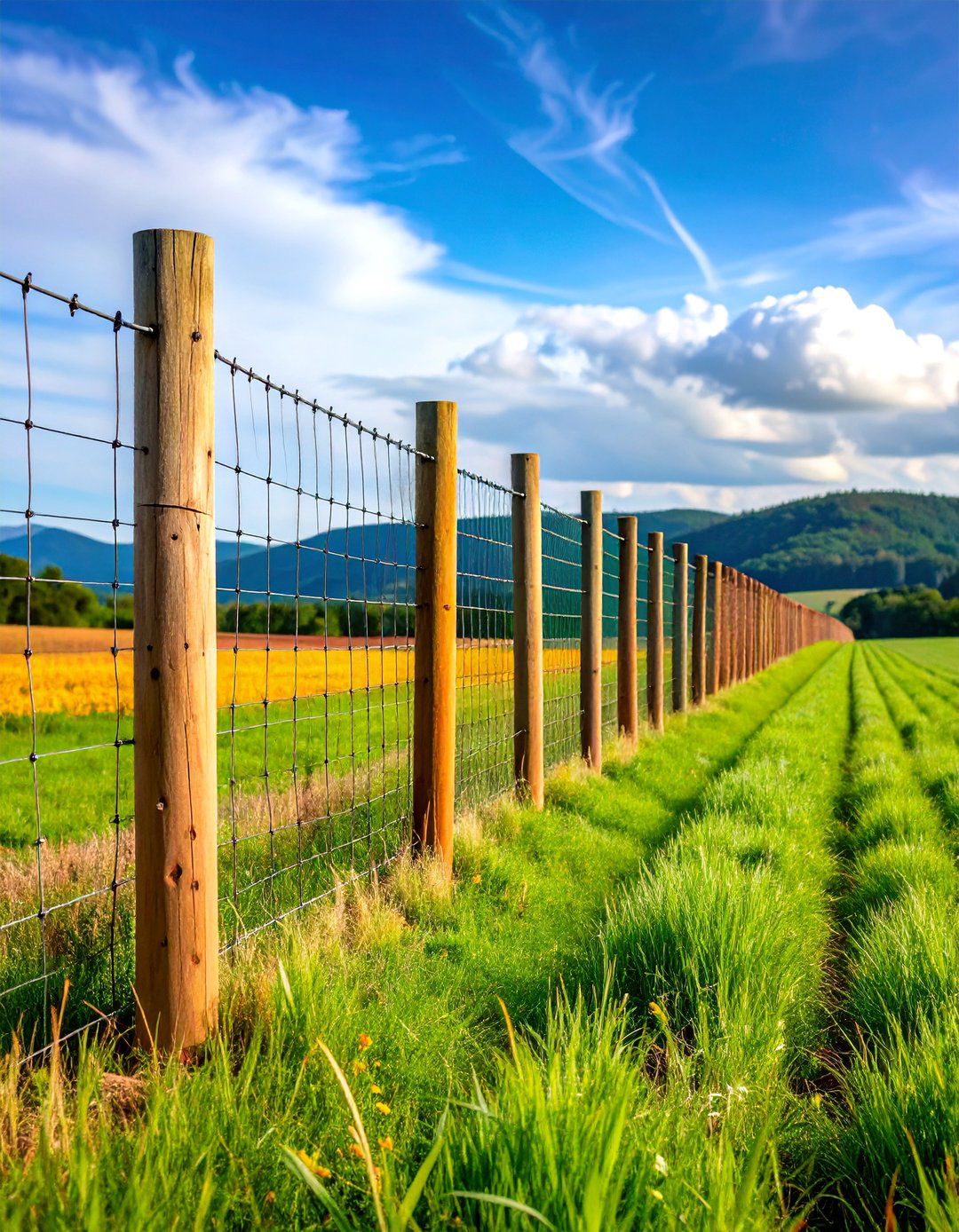 Fixed Knot Farm Fence for Deer Exclusion - 25 Farm Fence Ideas
