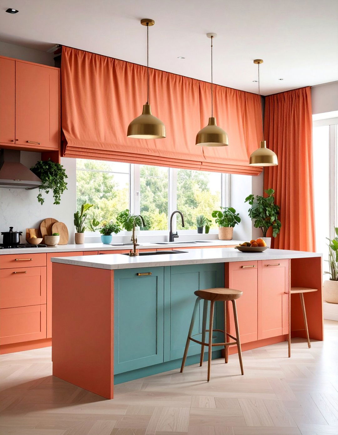 Flat Panel Kitchen Valance with Contemporary Simplicity - 25 Kitchen Valance Ideas