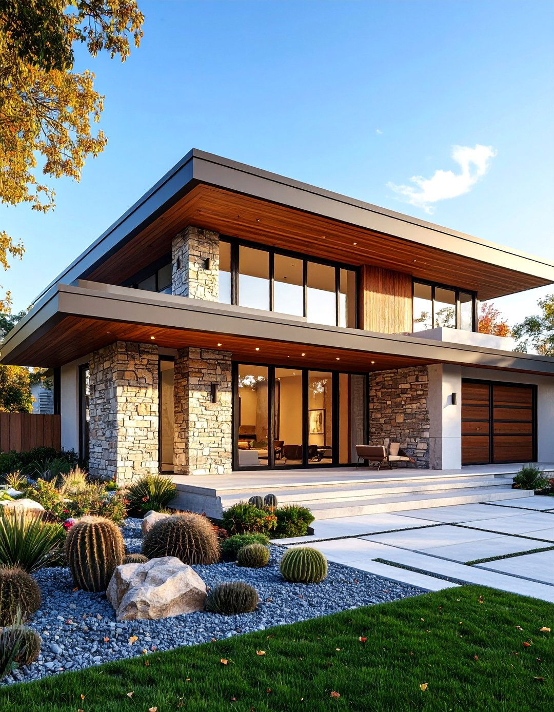 Flat Roof Overhang Mid Century Modern Exterior - 25 Mid-Century Modern Exterior Home Ideas