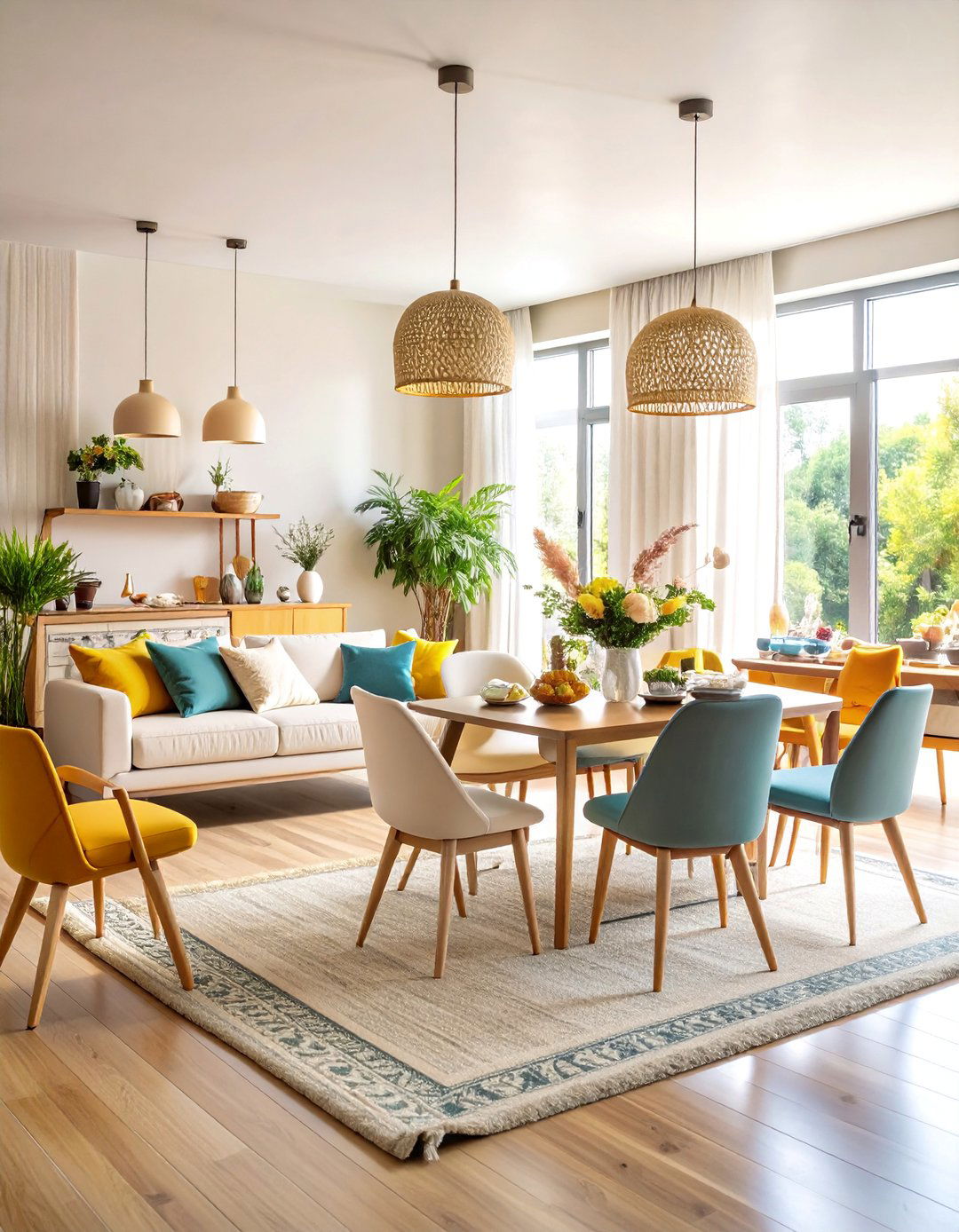 Flexible Furniture Arrangements for Entertaining - 25 Apartment Decorating Ideas