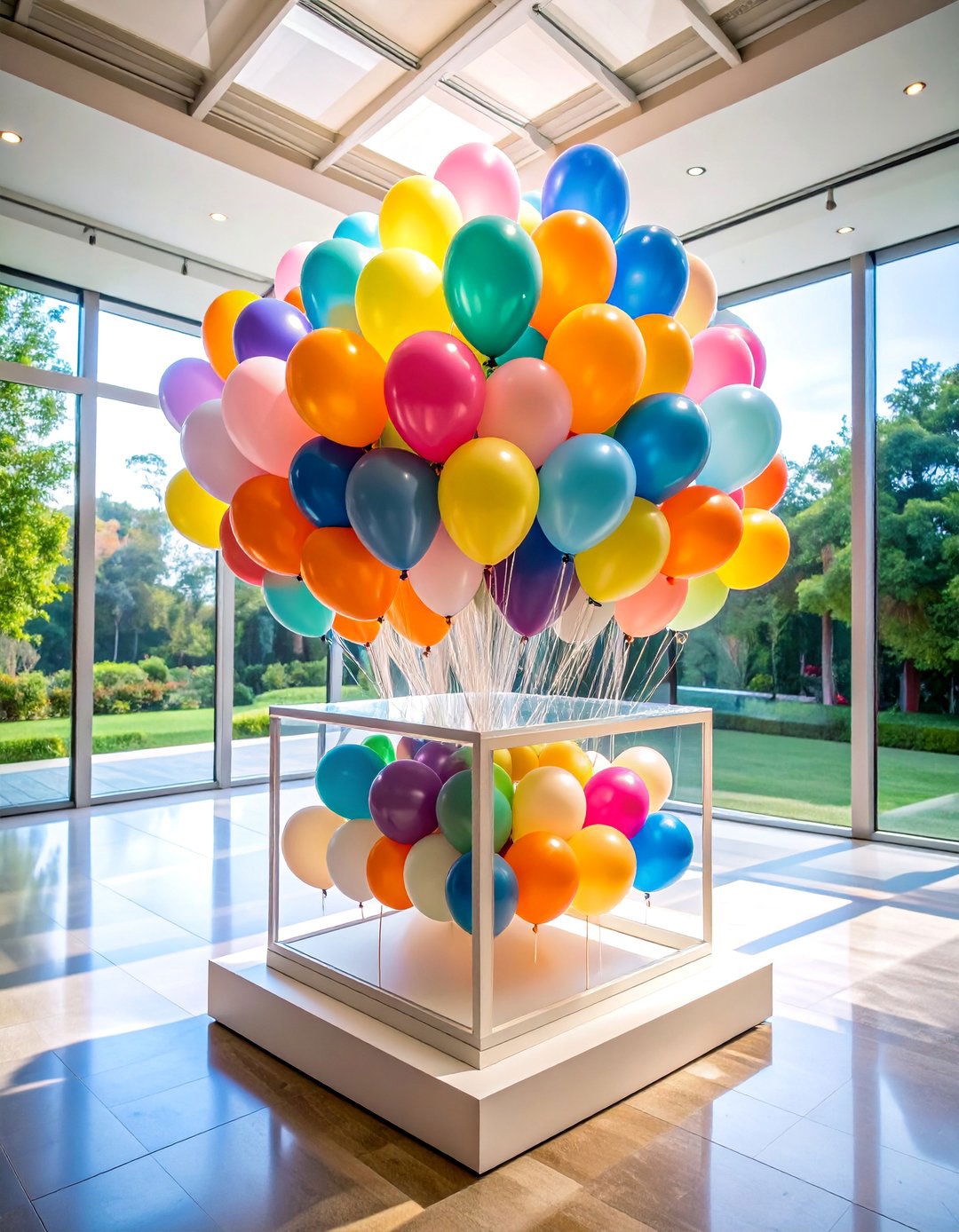 Floating Balloon Wedding Card Box Display - 25 Wedding Card Box Ideas