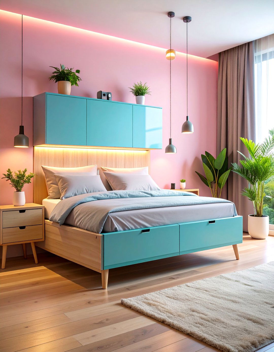 Floating Bedside Charging Drawer with Minimalist Design - 25 charging station ideas