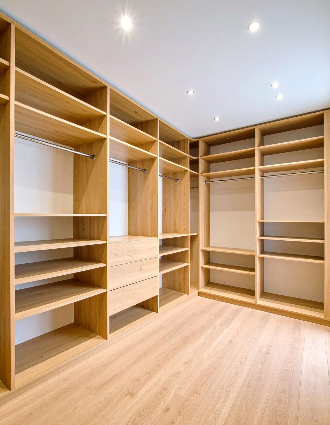 Floating Closet Shelving with Minimalist Design - 25 Closet Shelving Ideas