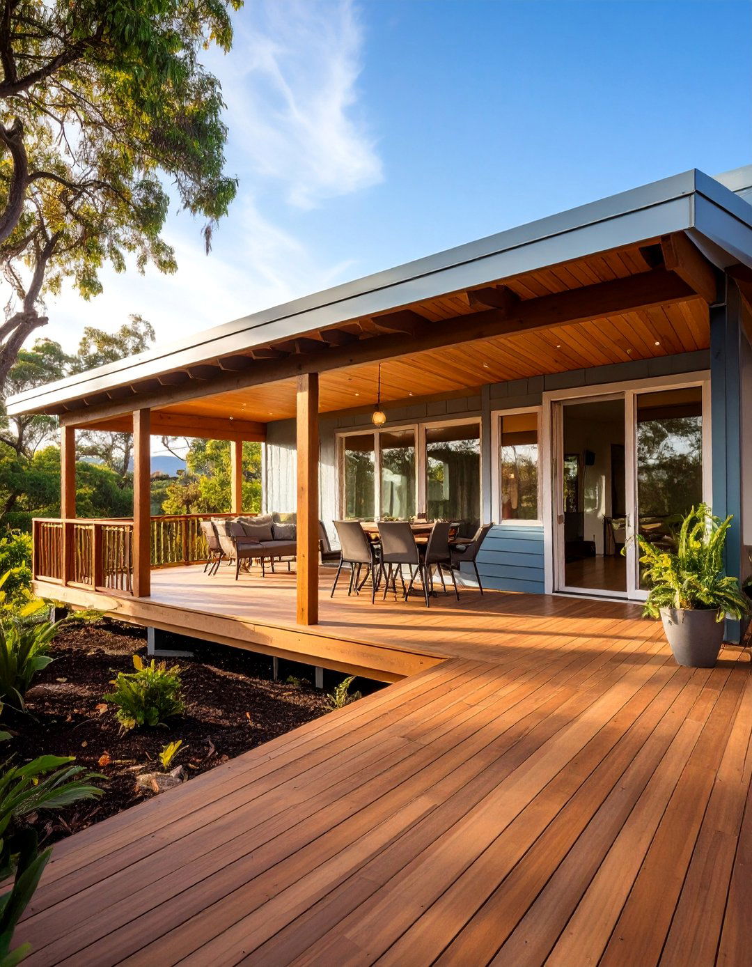 Floating Deck Porch Design - 25 Mobile Home Porch Ideas