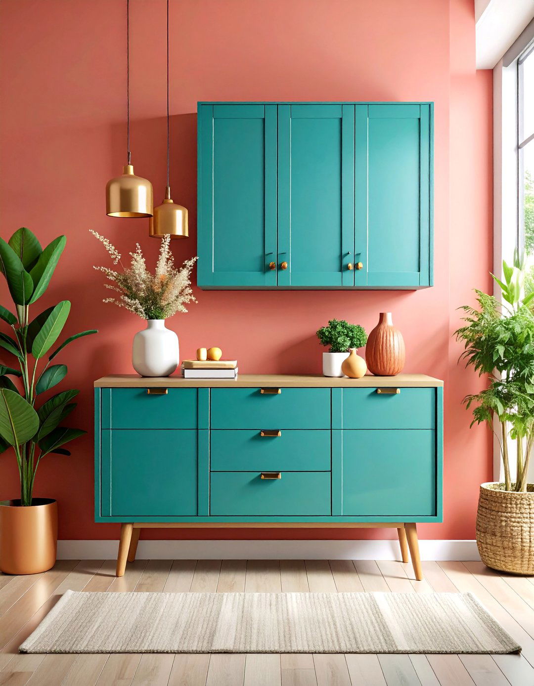 Floating Entryway Console with Hidden Storage Drawers - 25 Entryway Storage Ideas
