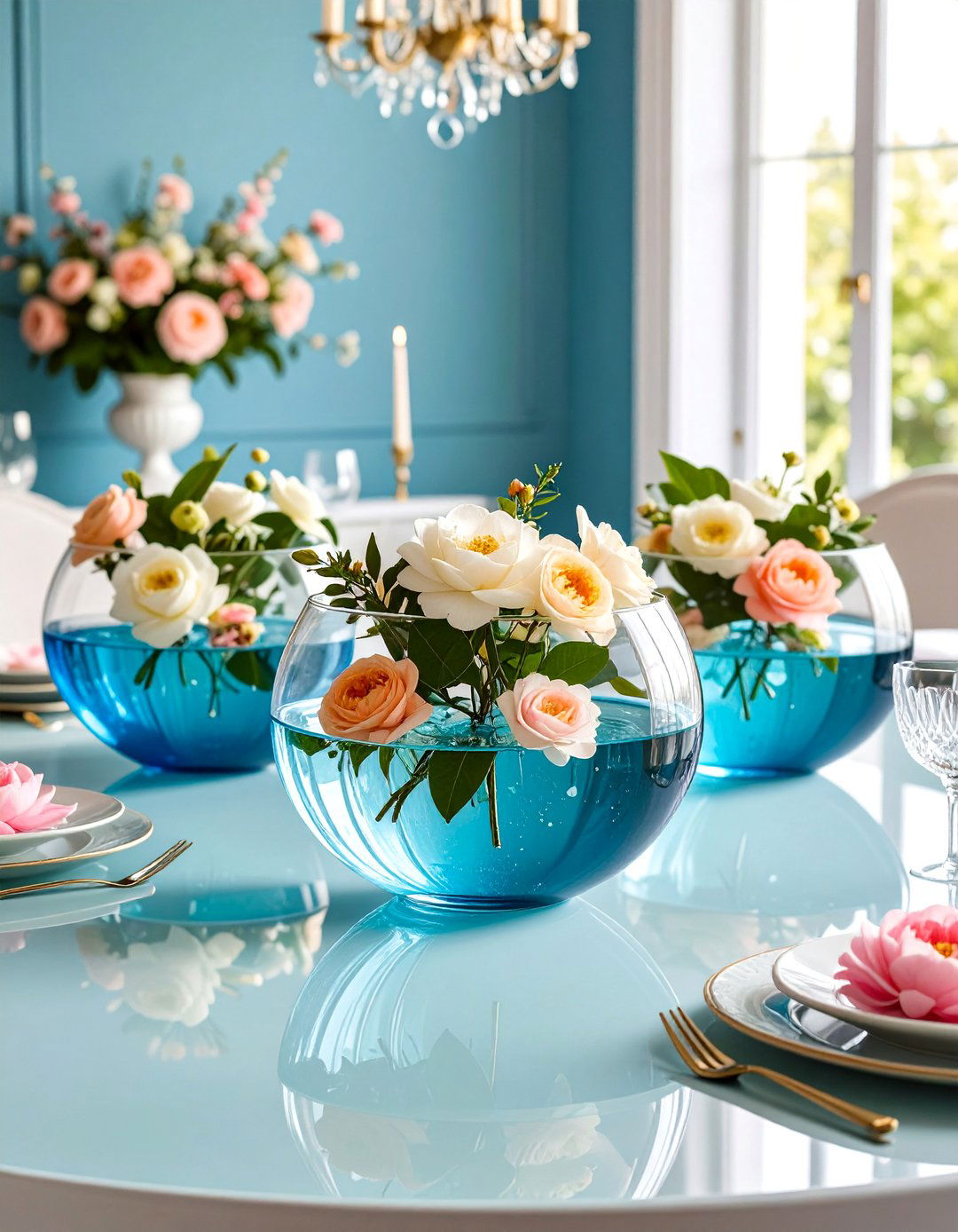 Floating Flower Bowl Centerpiece - 25 Flower Centerpiece Ideas