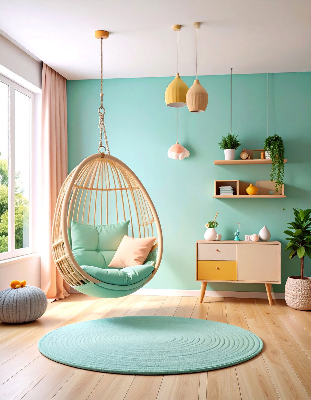 Floating Furniture Design Nursery - 25 Mid-century Modern Nursery Ideas
