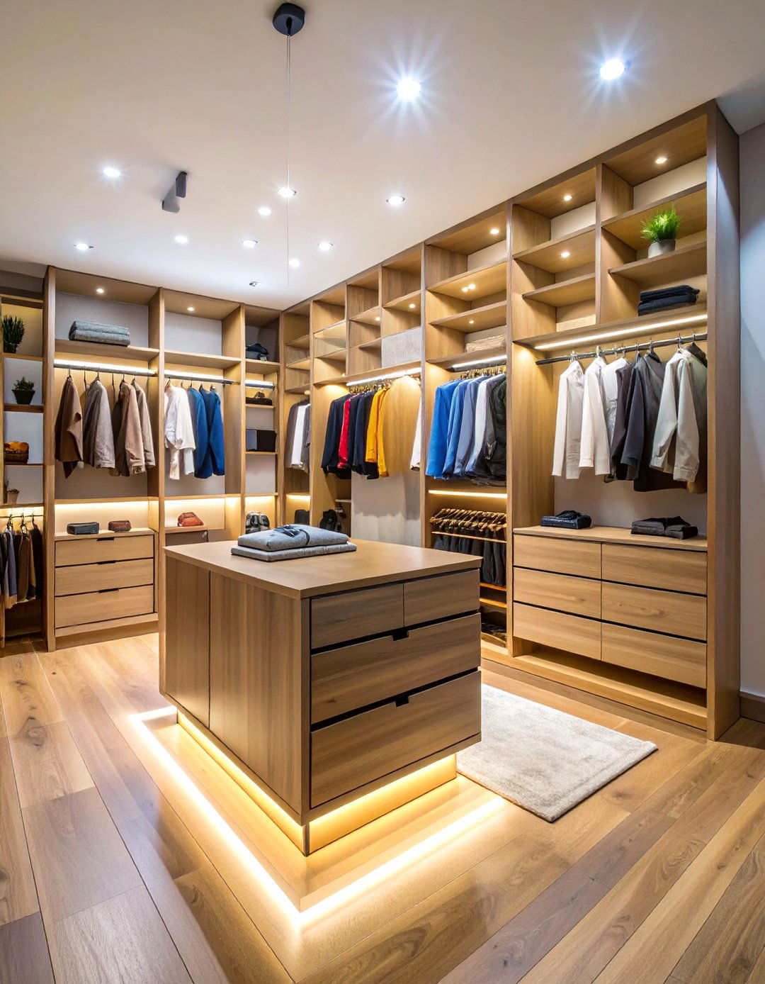 Floating Modern Closet Island - 25 Closet Island Ideas