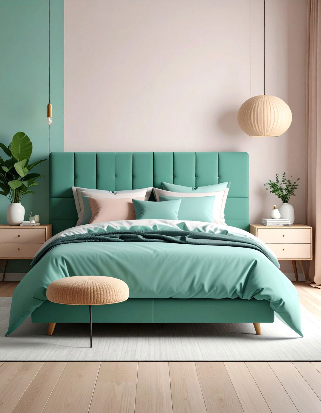 Floating Nightstand Bedroom with Clean Lines - 25 Modern Bedroom Ideas