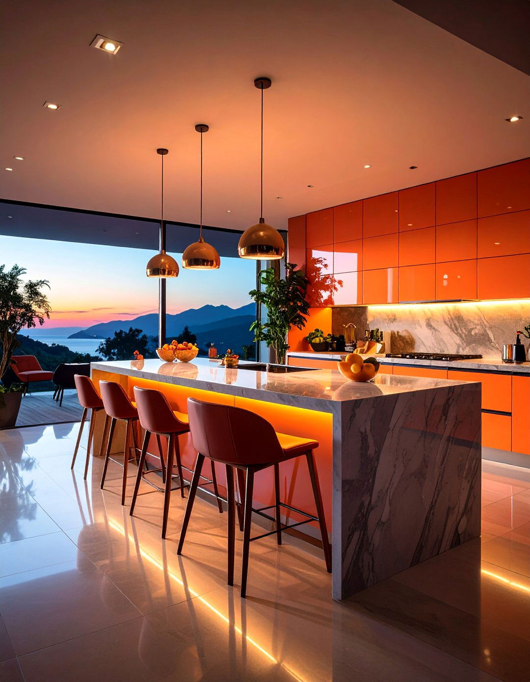Floating Peninsula Breakfast Bar - 25 Kitchen Peninsula Ideas