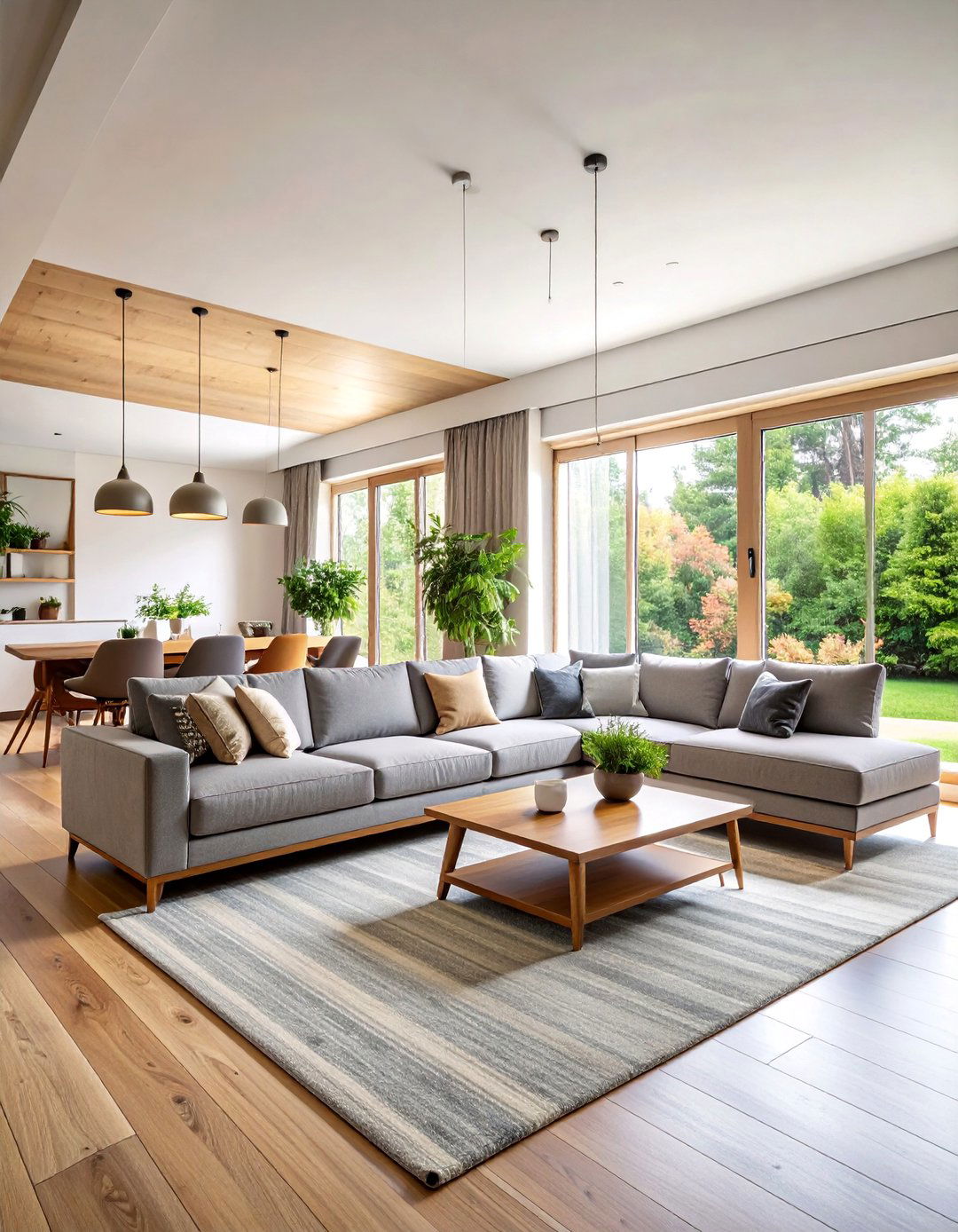 Floating Sectional for Long Narrow Spaces - 25 Awkward Living Room Layout Ideas