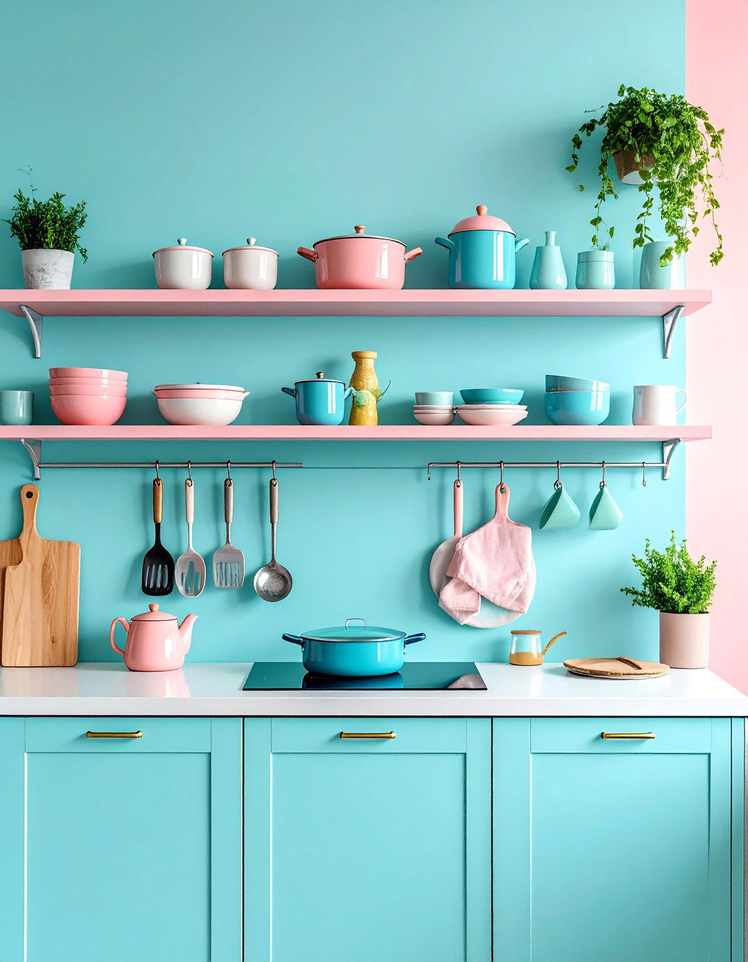 Floating Shelf Display Storage - 25 Pots and Pans Storage Ideas