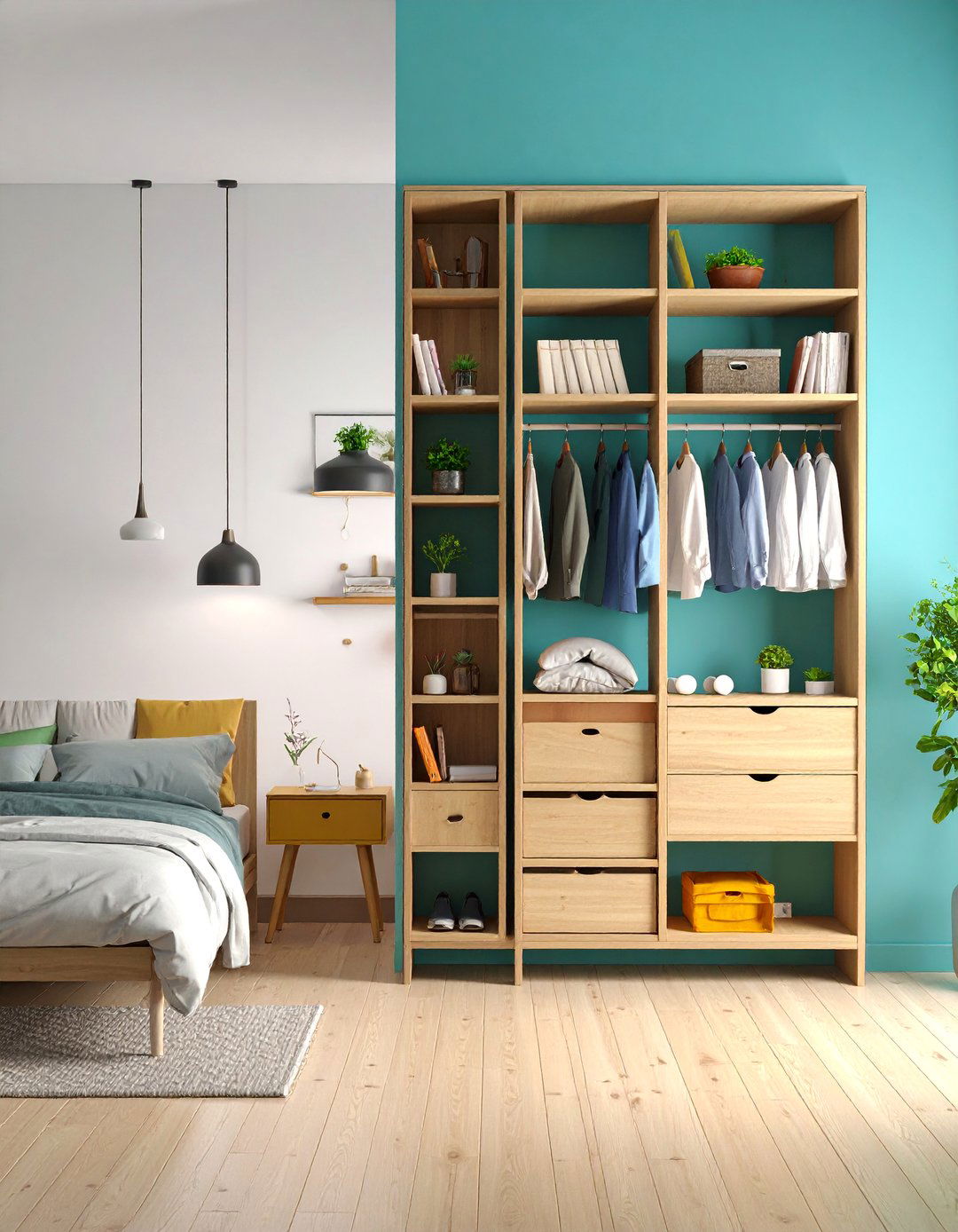 Floating Shelf Installations - 25 Bedroom Door Decorating Ideas