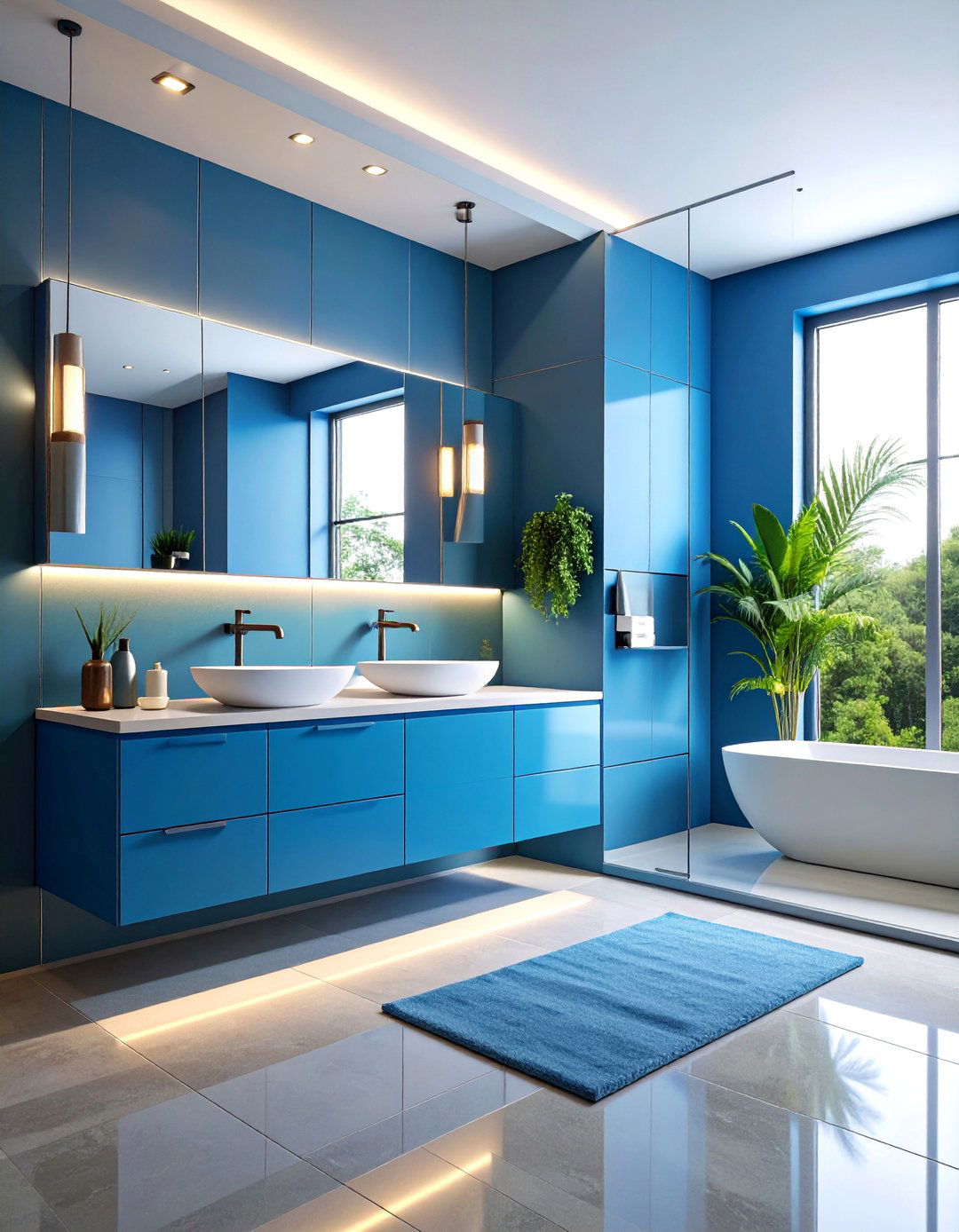 Floating Vanity Minimalism - 25 Modern Bathroom Decor Ideas