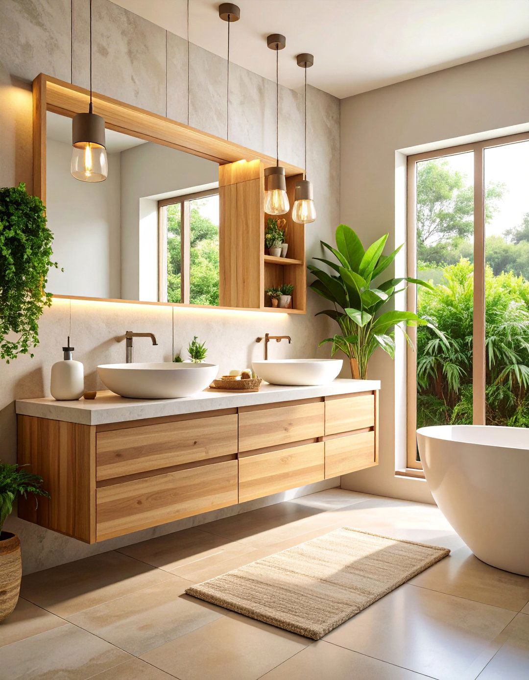 Floating Vanity Zen Bathroom Storage - 25 Zen Bathroom Ideas