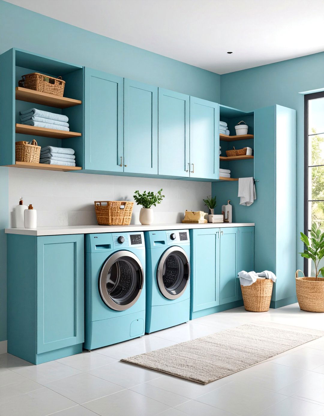 Floating Wall Cabinet Installation Design - 25 Laundry Room Cabinet Ideas