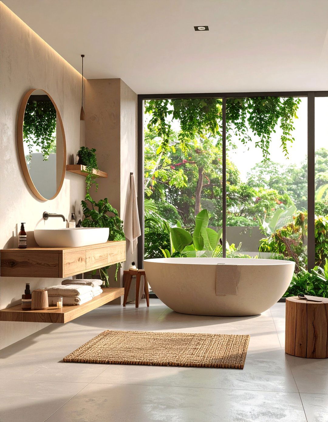 Floating Zen Bathroom Design - 25 Zen Bathroom Ideas