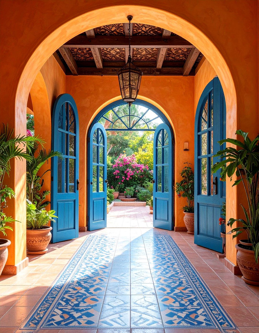 Floor to Ceiling Arched French Doors - 25 spanish style windows
