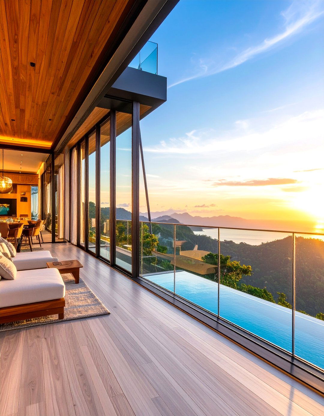 Floor to Ceiling Glass Balcony Enclosure - 25 Glass Balcony Design Ideas
