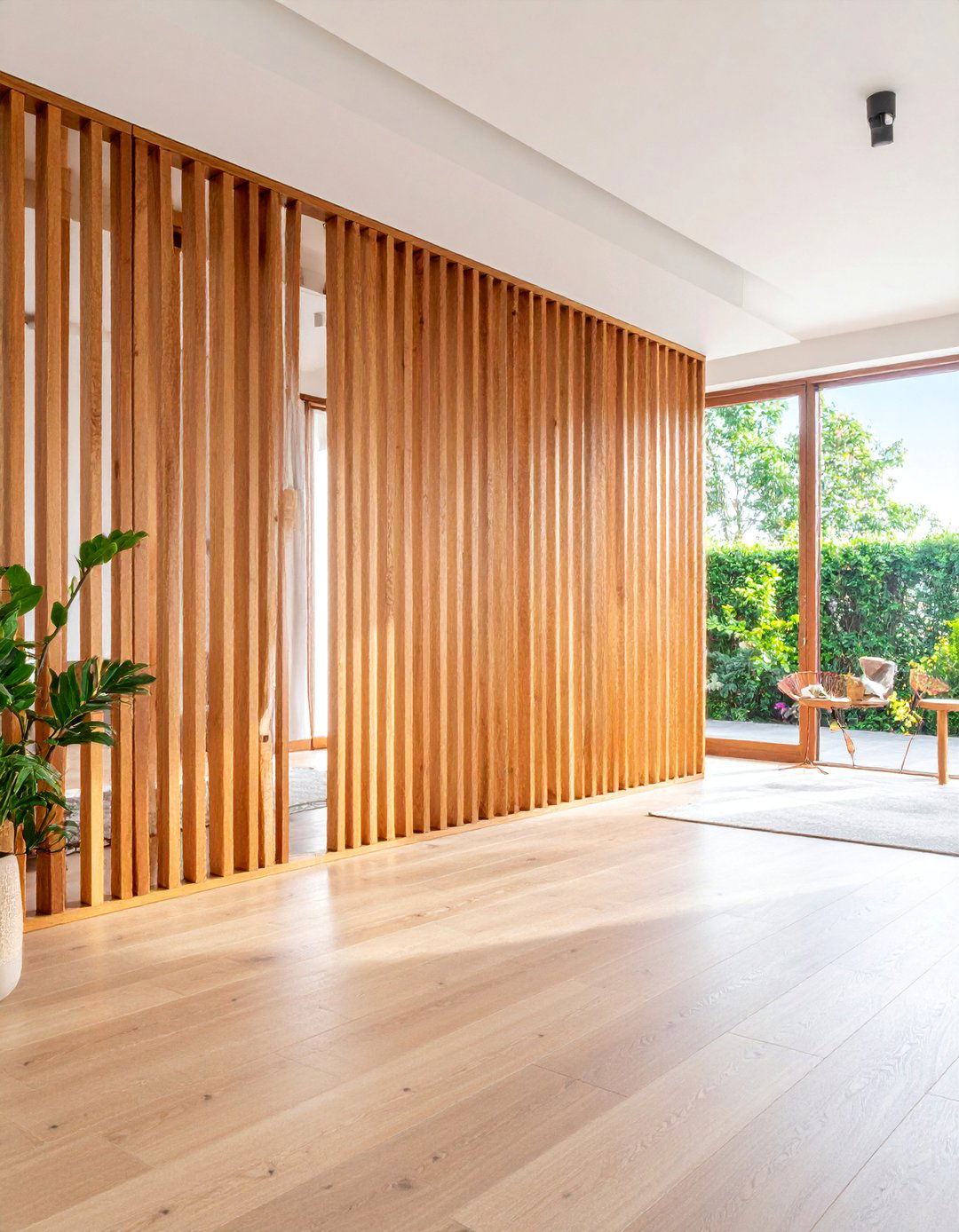 Floor to Ceiling Slat Wall Room Divider - 25 Wood Slat Accent Wall Ideas