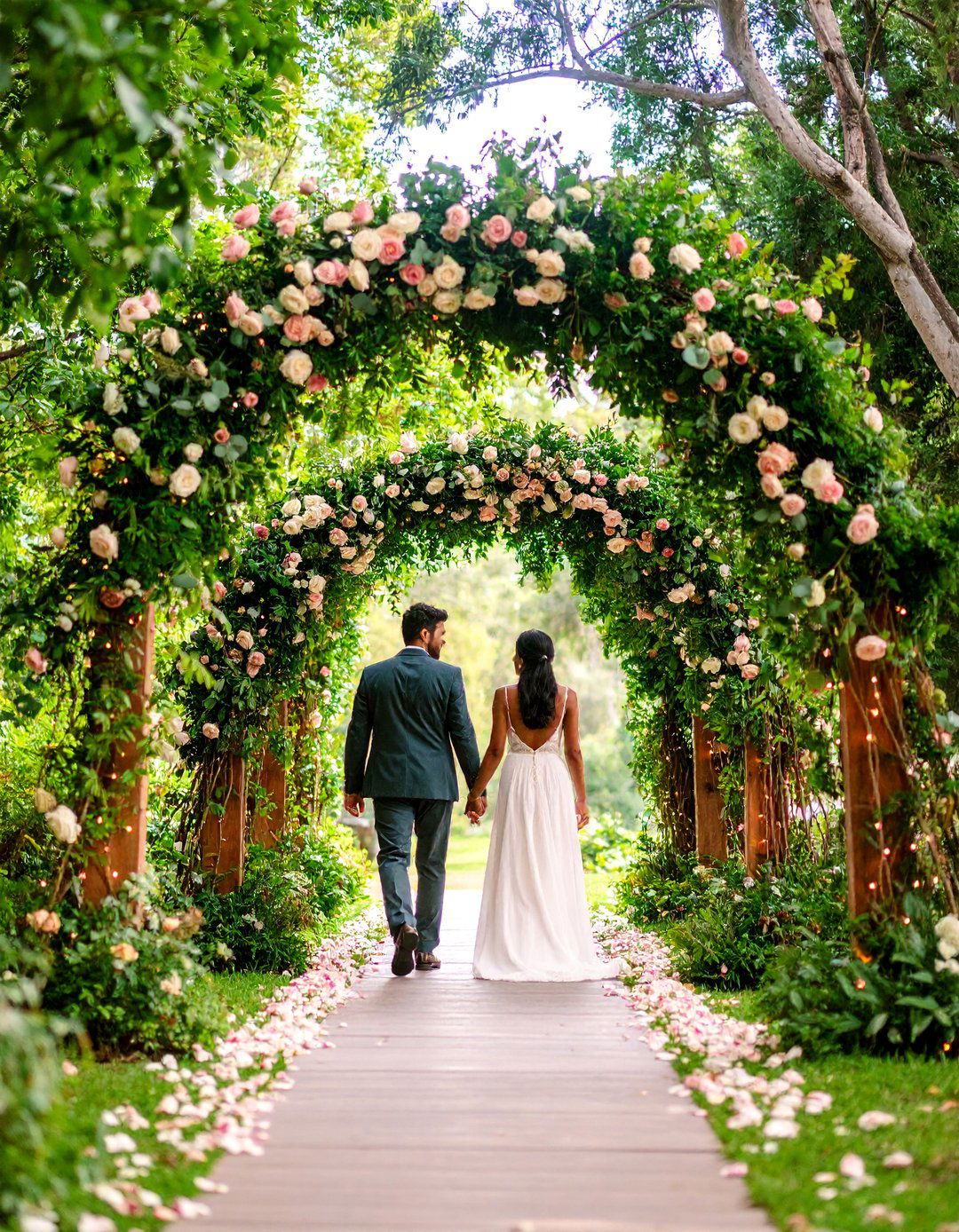 Floral Archway Wedding Entrance - 25 Wedding Entrance Ideas