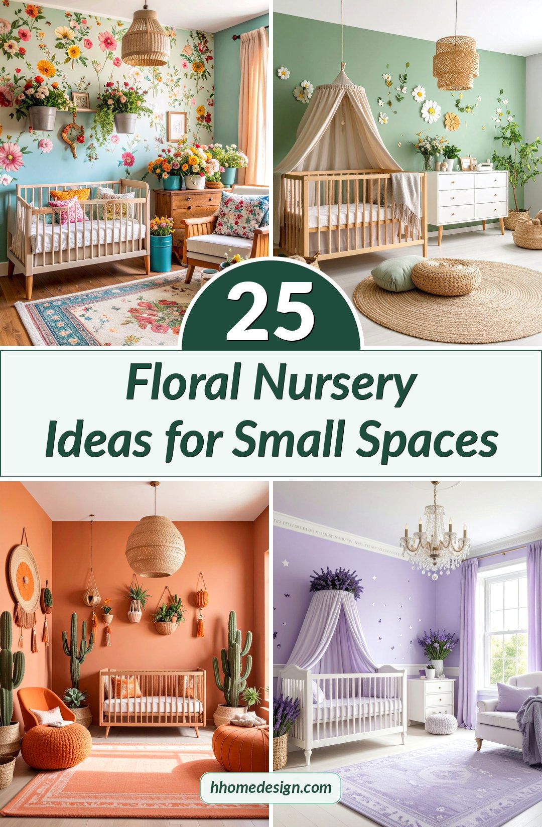 25 Floral Nursery Ideas for Small Spaces