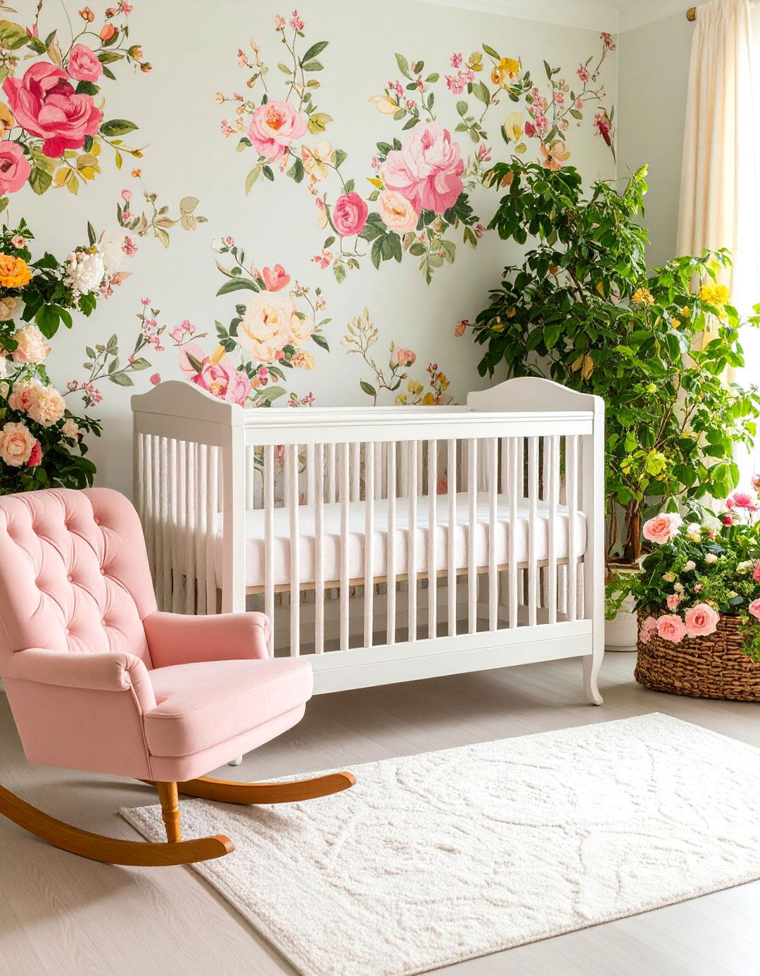 Floral Yellow Garden Nursery - 25 Yellow Nursery Ideas