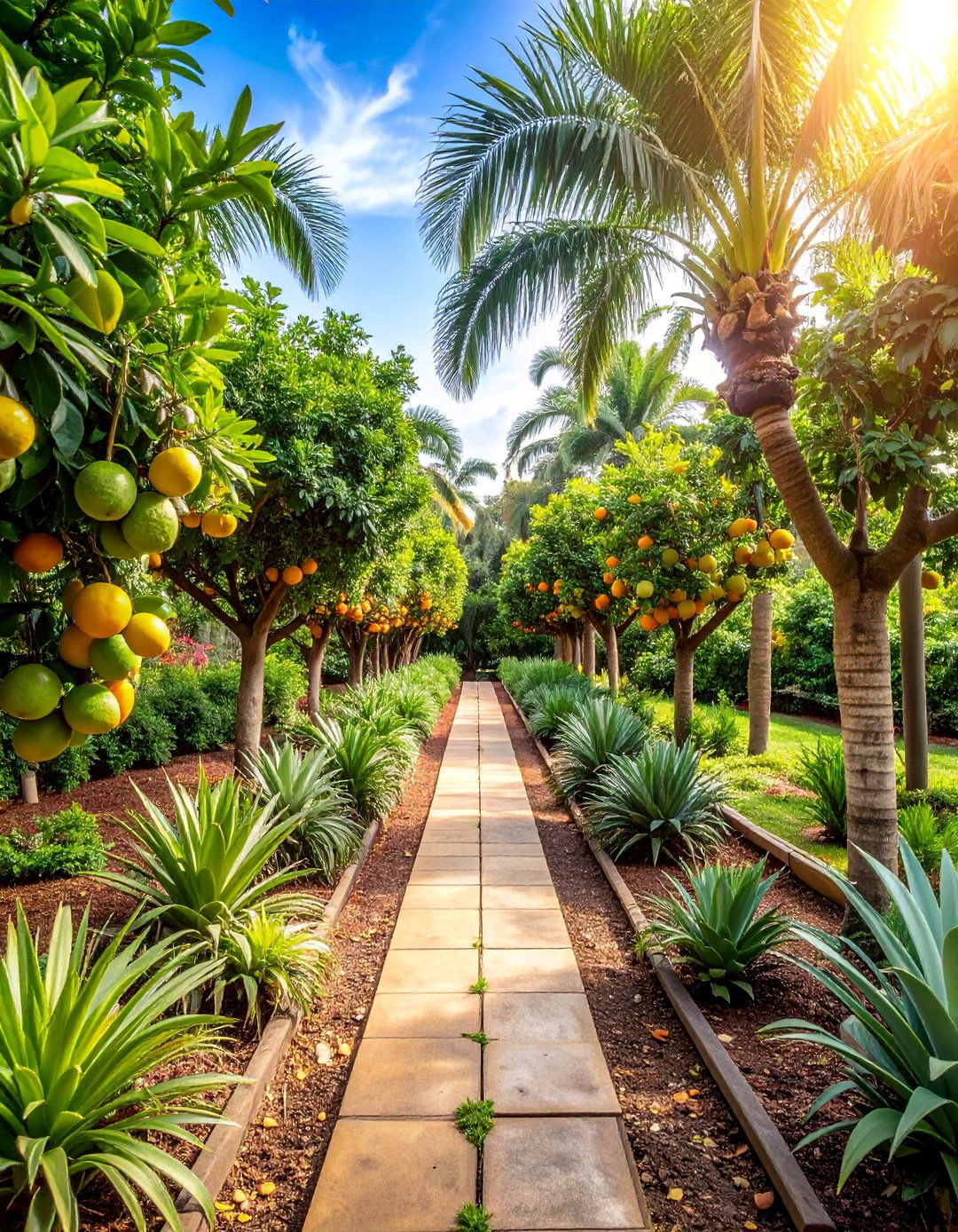 Florida Backyard Fruit Grove with Tropical Production Trees - 25 Florida Backyard Ideas