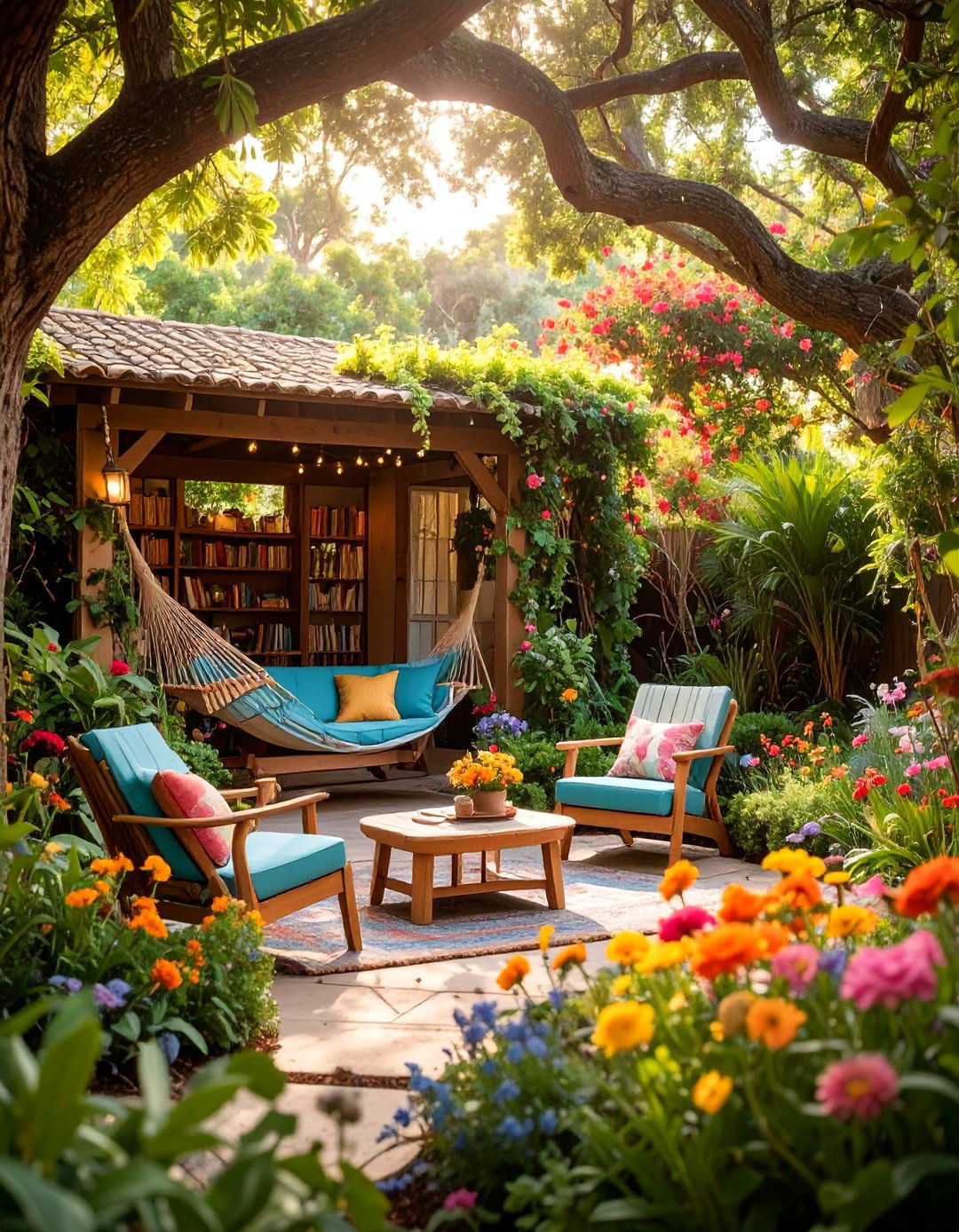 Florida Backyard Reading Nook with Literary Garden Themes - 25 Florida Backyard Ideas
