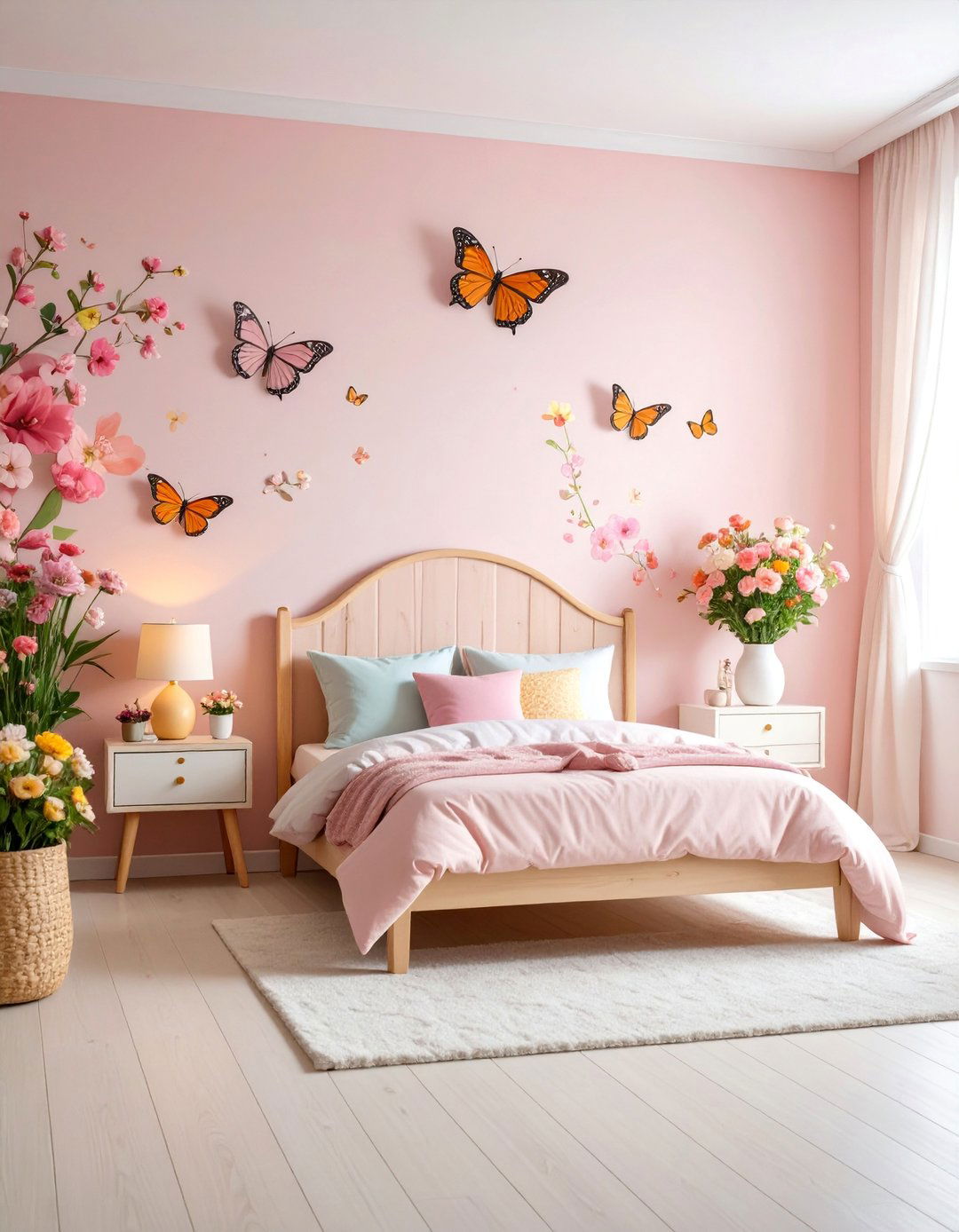 Flower Garden with Butterfly Learning Environment - 25 Toddler Room Ideas