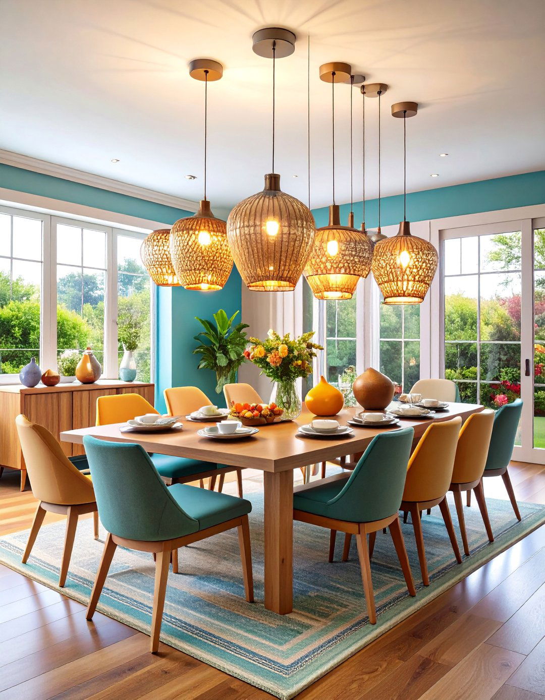 Flush Mount Dining Room Lighting for Low Ceiling Solutions - 25 Dining Room Lighting Ideas