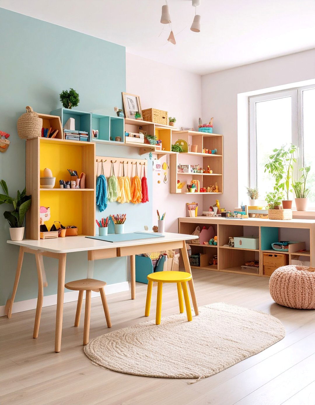 Fold Away Compact Station - 25 Small Craft Room Ideas