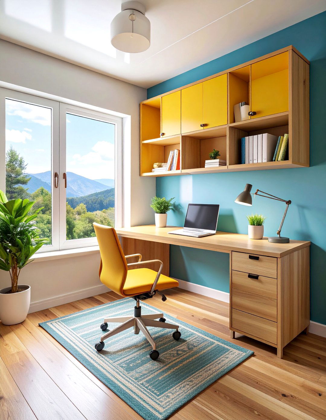 Fold Down Furniture with Wall Mounted Storage - 25 Tiny House Storage Ideas