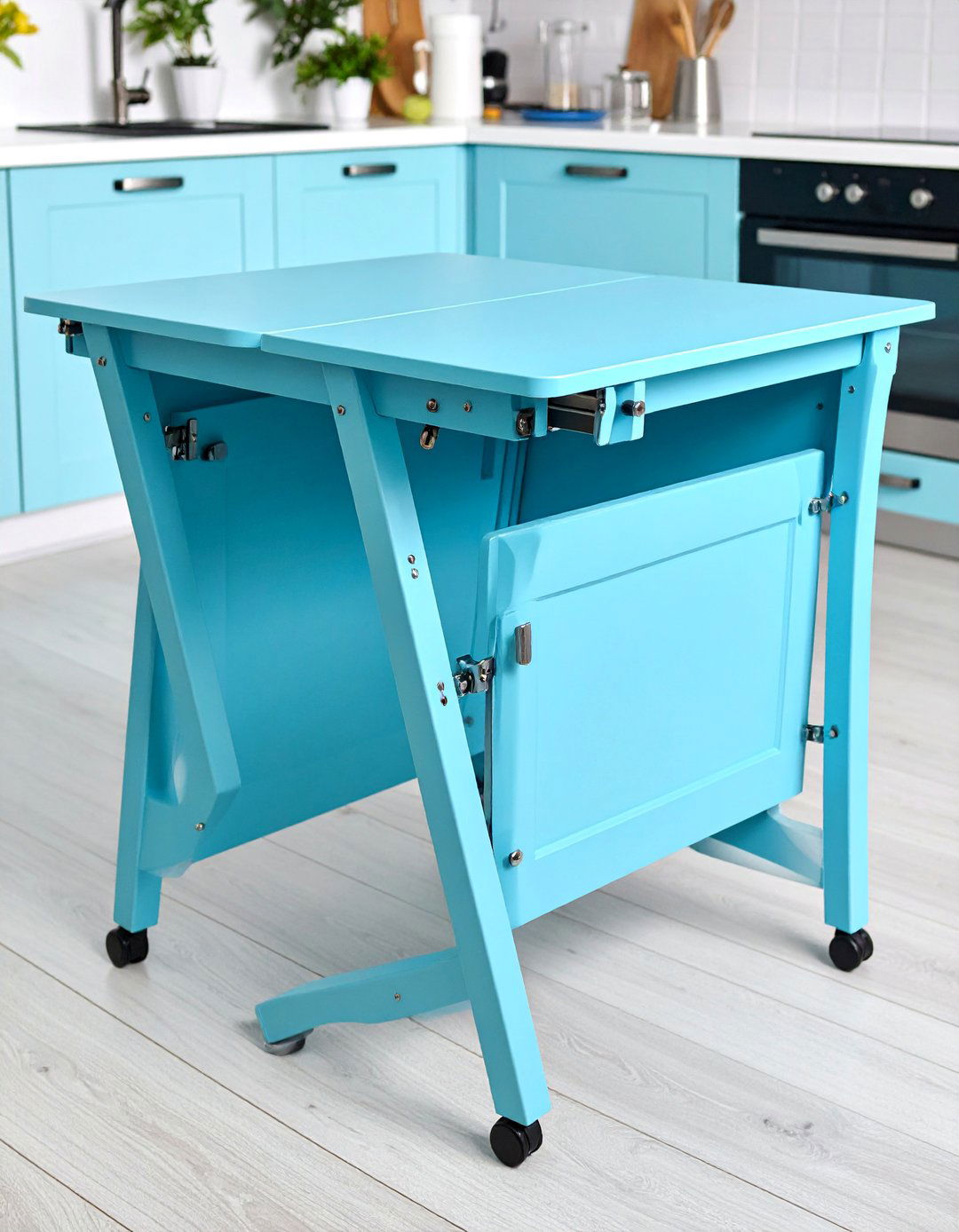 Foldable Butterfly Table with Compact Storage - 25 Small Kitchen Table Ideas
