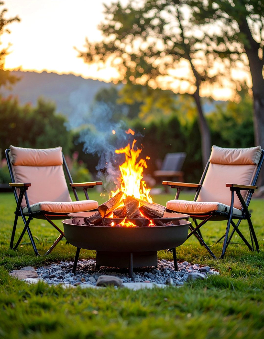 Folding Camping Chairs with Premium Comfort Features - 25 Fire Pit Chair Ideas